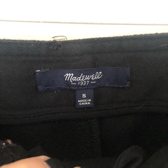 Madewell Black Wool Skirt with quilted patch pockets - Picture 7 of 8